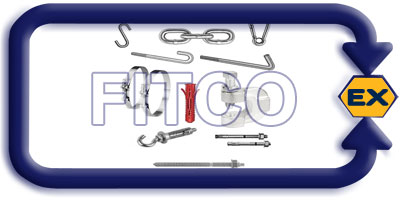  فیتکو ، fitco , لوازم و تجهیزات نصب  کاندوئیت ,Chain, C clamp, Full Thread