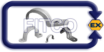  فیتکو ، fitco , بست یکطرف و دوطرفه کاندوئیت , Malleable  Iron & steel Clamps 